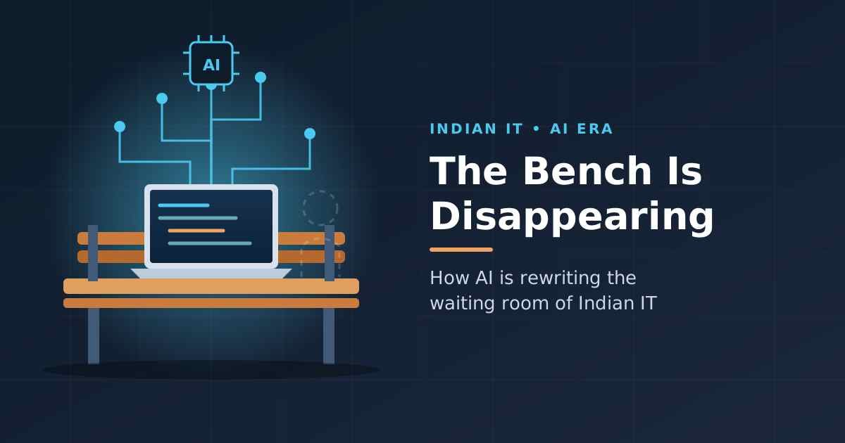 The Bench Is Disappearing: How AI Is Quietly Rewriting the Waiting Room of Indian IT