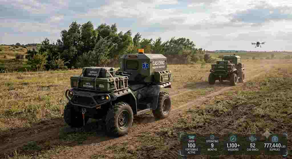  American Autonomous Ground Vehicles Deploy in Ukraine Combat Zones