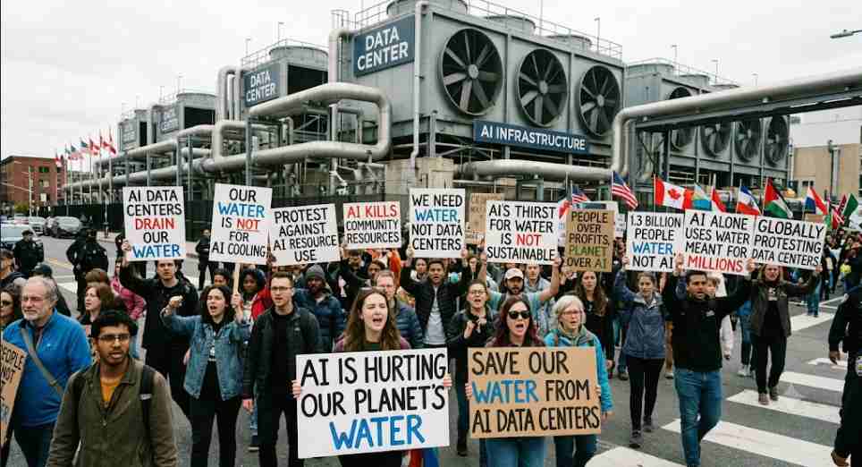 Global Protests Erupt Over AI’s Massive Water and Energy Footprint